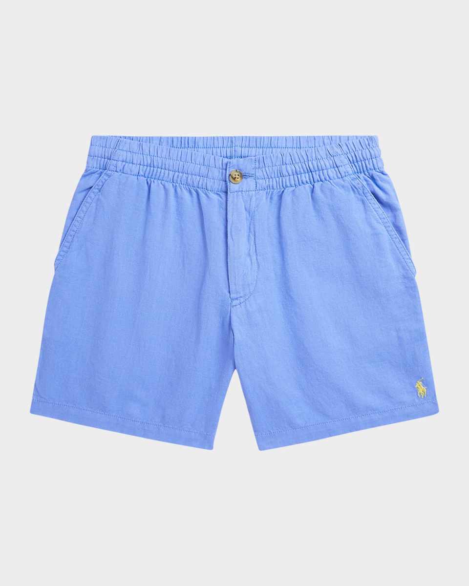 Boy's Pony Embroidered Shorts, Size 8-